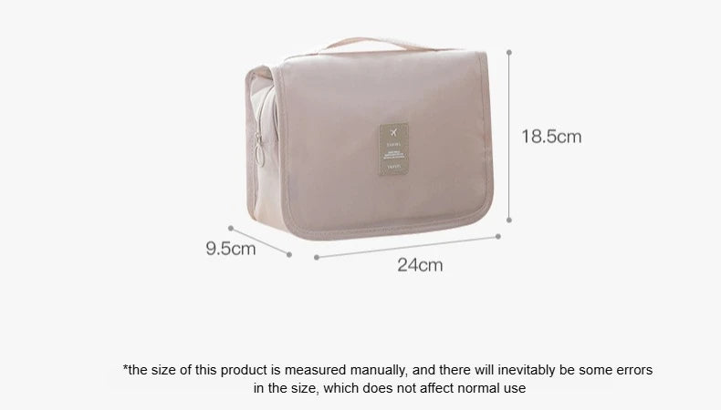 Travel Makeup Bag Waterproof Toiletries Organizer High Quality Women Neceser Bathroom Hook Wash Pouch Hook Makeup Storage Bag