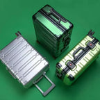 TravelTrolley Luggage 20‘’Carry-On Cabin Suitcase Travel Bags Rolling Luggage Aluminum-magnesium Alloy Travel Suitcase