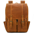 Newsbirds men's leather backpack retro luxury fashion style bagpack travel bag backpack school bag for man leather daypack men