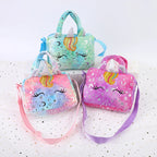 Plush Unicorn Shoulder Crossbody Bag