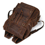 Newsbirds men's leather backpack retro luxury fashion style bagpack travel bag backpack school bag for man leather daypack men