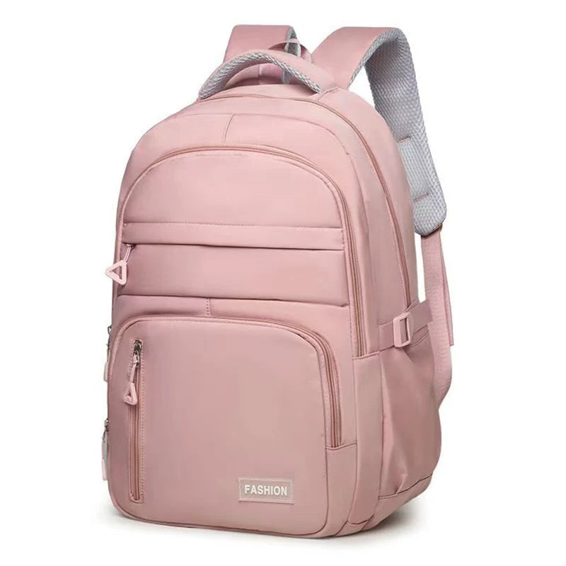 Neutral brand men's and women's school backpacks are suitable for traveling students and feature multiple layers of pockets.
