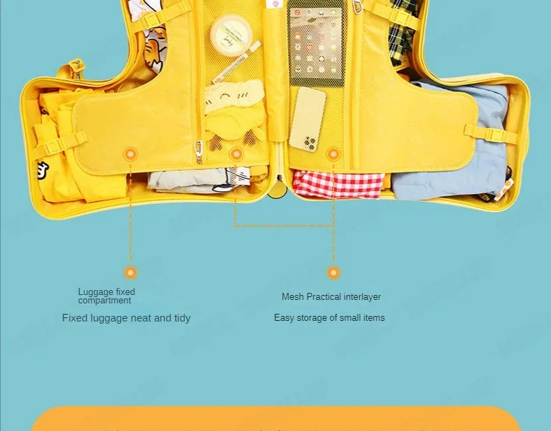 Travel kids luggage cartoon Riding trolley case children's riding suitcase can sit and ride rolling luggage gift travel bags