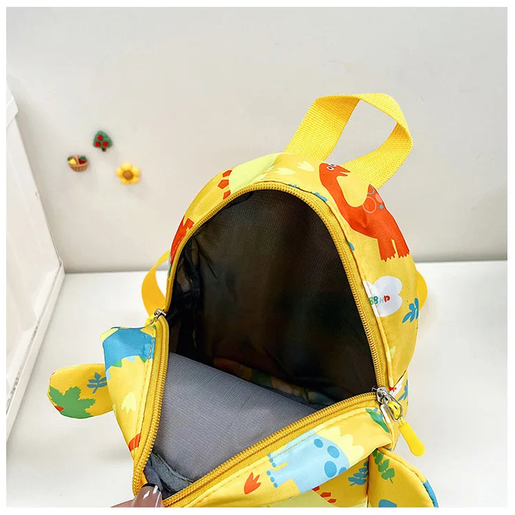Cute Children Bag Cartoon Dinosaur Kids School Bags Kindergarten Preschool Outdoor Travel Backpack for Boys Girls Anti-lost