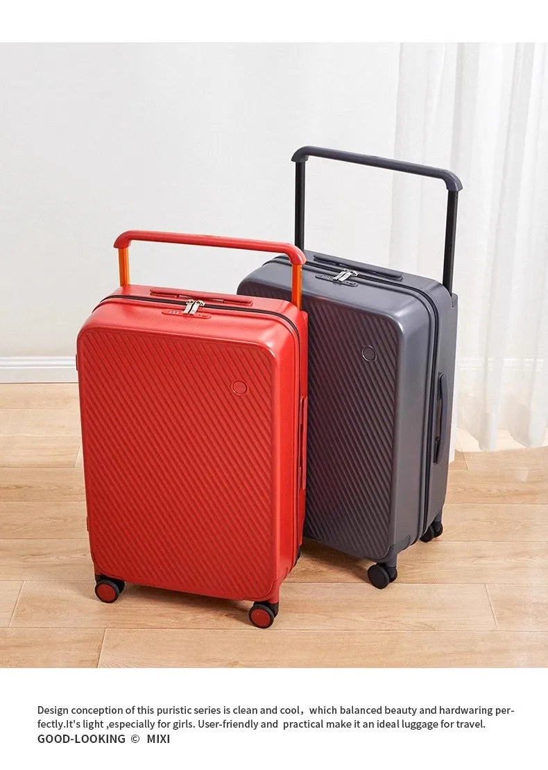 Mixi Expandable Carry On Luggage Lightweight Large Capacity Wide Handle PC Travel Suitcases Spinner Wheels TSA Lock 20 24 Inch