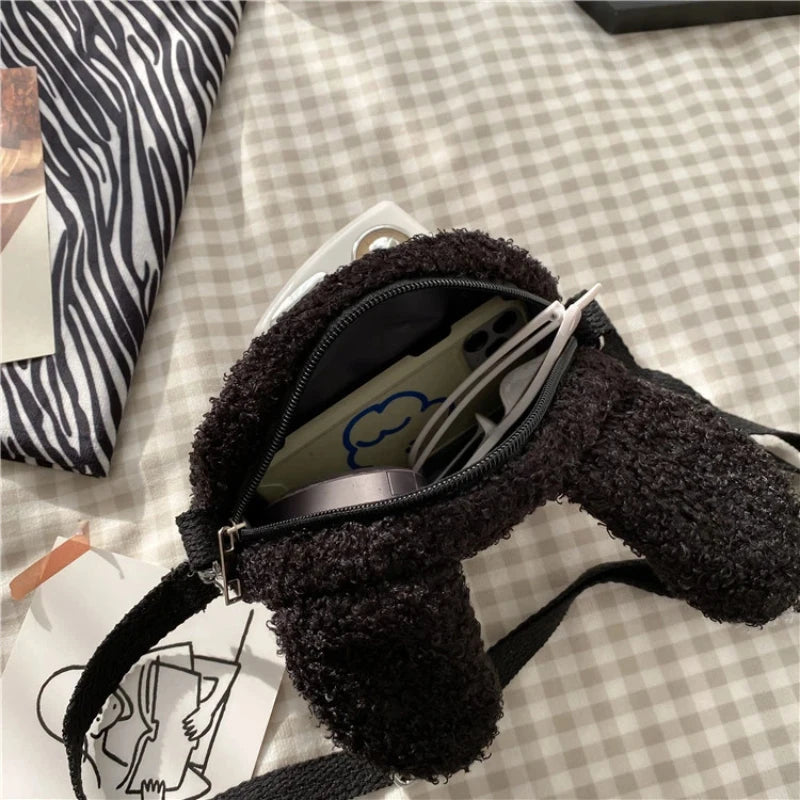 Japanese Style Kawaii Bag Women Cartoon Plush Shoulder Bag for Women New Crossbody Bag Small Phone Purse Bolsa Feminina