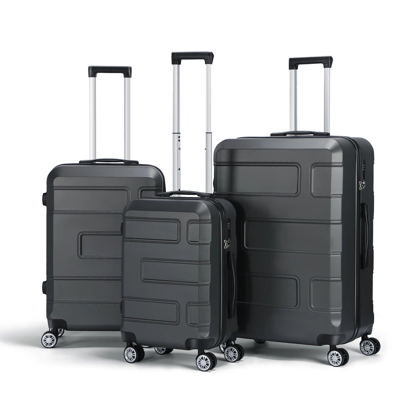 3-Piece Luggage Set with Spinner Wheels and TSA Lock (20/24/28)