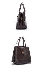Classic Simple Solid Color Women's New 2024 Large Capacity Handbag Letter Element Women's Handbag