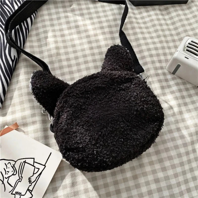 Japanese Style Kawaii Bag Women Cartoon Plush Shoulder Bag for Women New Crossbody Bag Small Phone Purse Bolsa Feminina