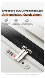 Mixi Expandable Carry On Luggage Lightweight Large Capacity Wide Handle PC Travel Suitcases Spinner Wheels TSA Lock 20 24 Inch