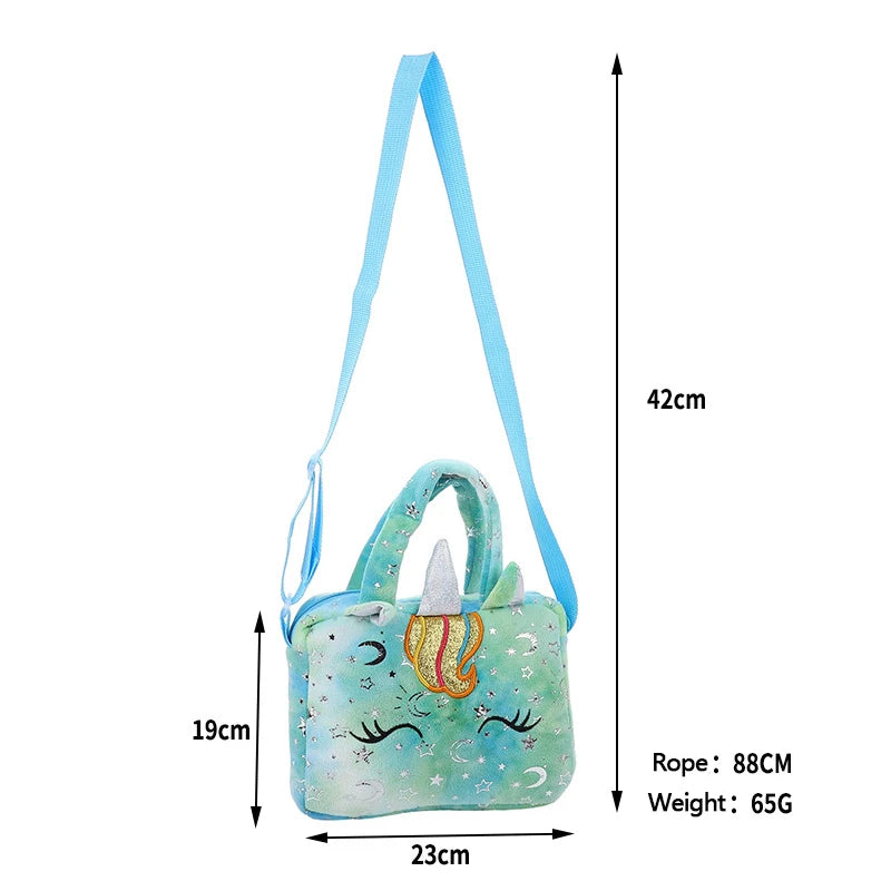 Plush Unicorn Shoulder Crossbody Bag