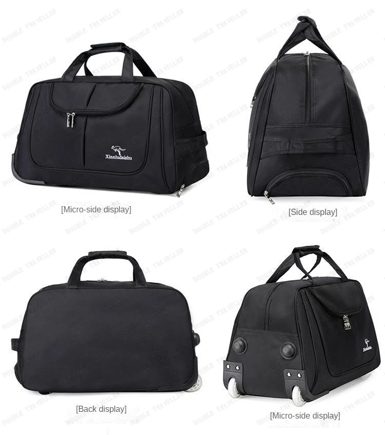 Large Capacity Trolley Bag Men's and Women's Hand Travel Bags Waterproof,lightweight,foldable Duffel Bag Multifunctional Storage