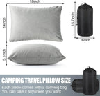 Compressible Memory Foam Travel Pillow