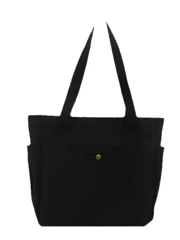 HOMEFISH Portable large-capacity canvas bag, versatile shoulder bag design, special cloth bag for students' class and daily