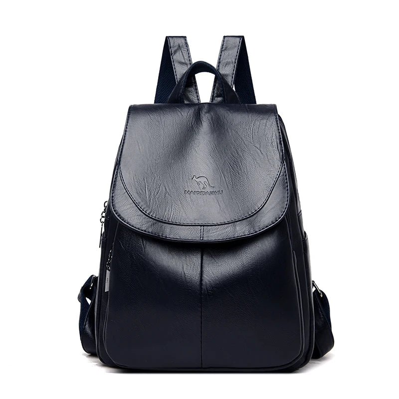 New Women Leather Backpacks High Quality Female Vintage Backpack For Girls School Bag Travel Bagpack Ladies Sac A Dos Back Pack