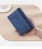 Rfid Blocking Protection Travel Passport Credit Holder Cover Case Business PU Leather Women Men Ticket Protective Accessories