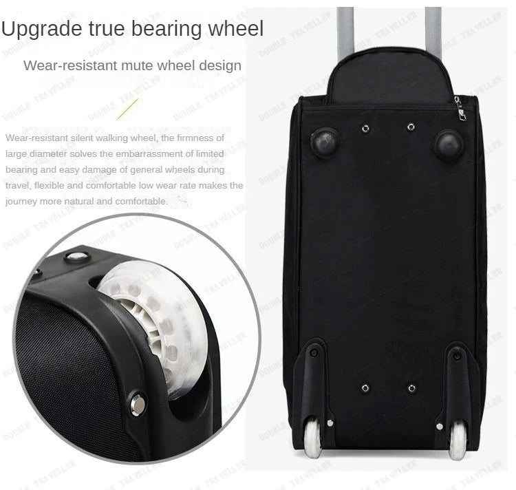 Large Capacity Trolley Bag Men's and Women's Hand Travel Bags Waterproof,lightweight,foldable Duffel Bag Multifunctional Storage
