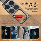 Magnetic Phone Holder Carabiner Mount Bracket for  iPhone 17 16 15 Compatible with Magsafe Desktop Base Vlgo Handle Travel Stand