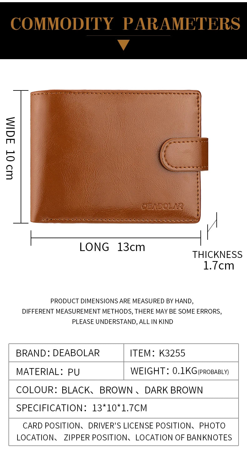 Men's Wallet Large Capacity Multi-Function Wallet