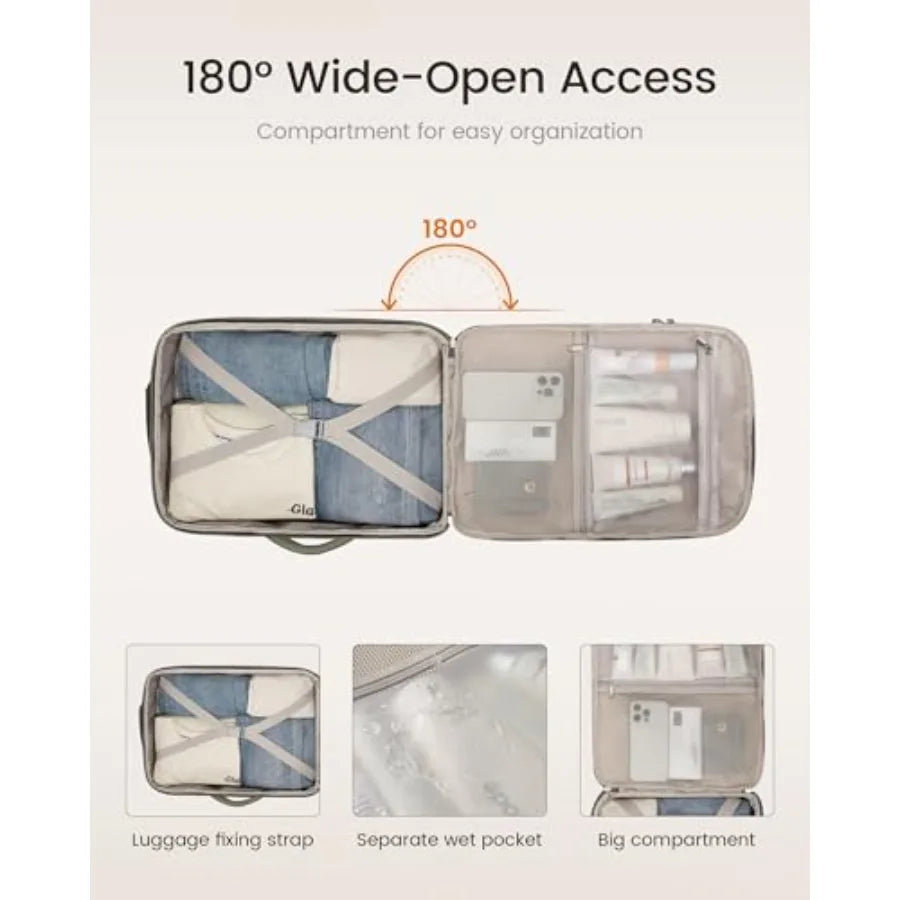 40L Travel Backpack with Packing Cubes