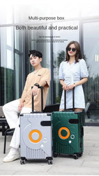 Aluminum Frame Suitcase Super Silent Combination Lock Boarding Rolling Luggage Fashion New Trolley Case 20/22/24/28 Inch