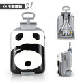 1-Piece Set of Children's Luggage That Can Be Sat on and Ridden, Trolley Case with Carry-On Suitcase, Travel Essential, Can Be Disassembled, Suitable for Children Aged 2-12