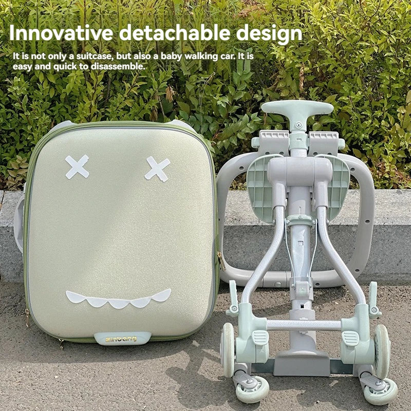 Cartoon Children's Trunk Baby Box Child Rideable Travel Bag 20 Inch Foldable Baby Car