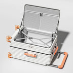New Luggage 20 inch Carry-on Suitcase Side Opening Travel Suitcase Aluminum Frame Trolley Case 30 inch Large Capacity Luggage