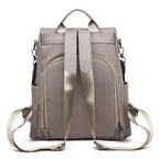 New fashion nylon solid color lightweight waterproof large capacity detachable shoulder strap multi functional women's backpack