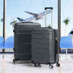 3-Piece Luggage Set with Spinner Wheels and TSA Lock (20/24/28)