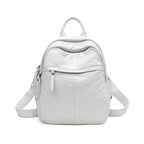 Women's Backpack Lady Bag Fashion Aesthetic Backpacks Cute Small Backpack Leather Bag White Bag Casual Anti-Theft Backpack