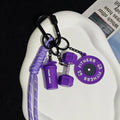 2025 HOT! Fitness Keychain Gym Barbell Key chain Weightlifting Keyring Silicone Weight Plate Gym Gifts Workout Gifts Bag gift