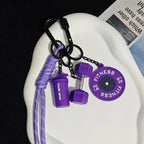 2025 HOT! Fitness Keychain Gym Barbell Key chain Weightlifting Keyring Silicone Weight Plate Gym Gifts Workout Gifts Bag gift