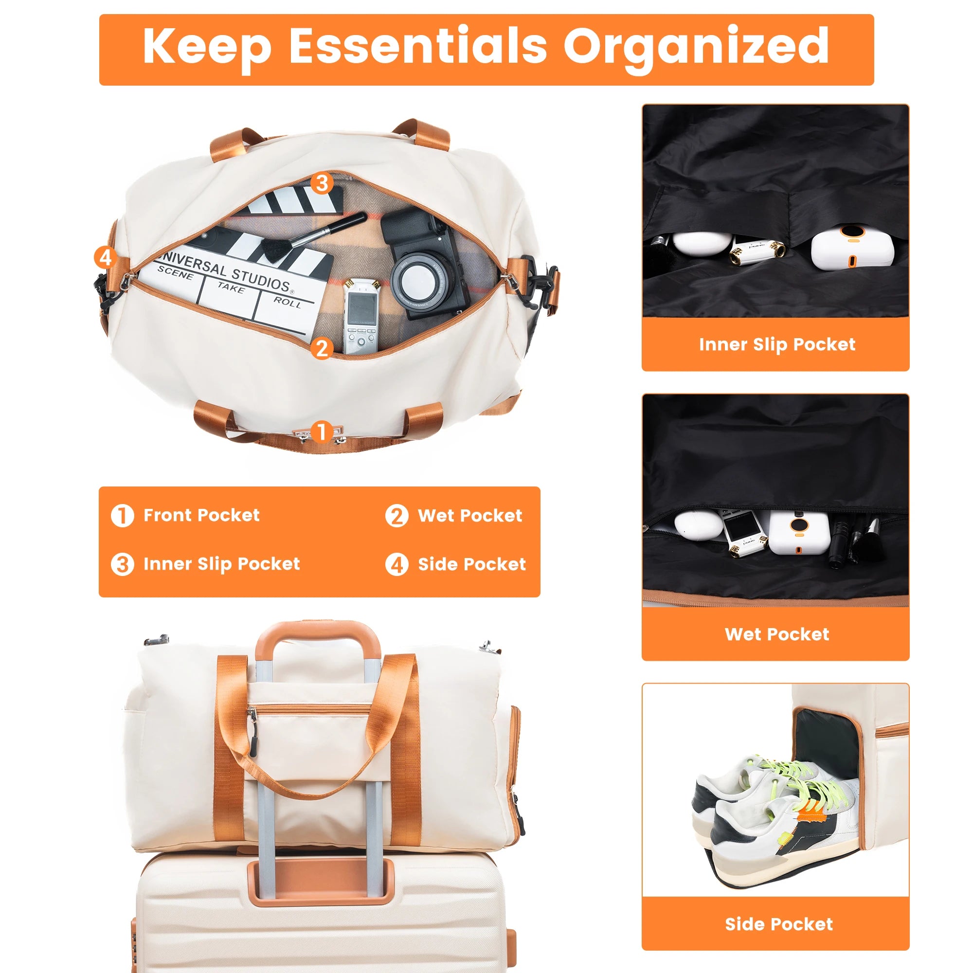 3-Piece ABS Luggage Set