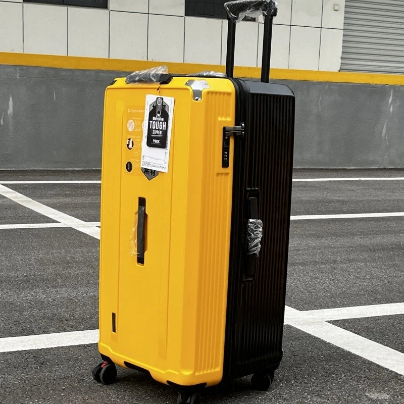 Rectangular Suitcase Large Size Lightweight Rolling Luggage Travel Bag with Five Wheels PC Trolley Case Anti-Fall Unisex