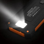 Lenovo 500000mAh Solar Power Bank Waterproof Outdoor Dual USB Ports Portable Solar Phone Charger Powerbank for Camping Travel