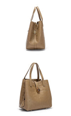 Classic Simple Solid Color Women's New 2024 Large Capacity Handbag Letter Element Women's Handbag