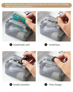 Multipurpose Breathable Square Mesh Storage Pouch Lightweight Mini Wash Bag Mini Zipper Coin Purse Large Capacity Coin Purse
