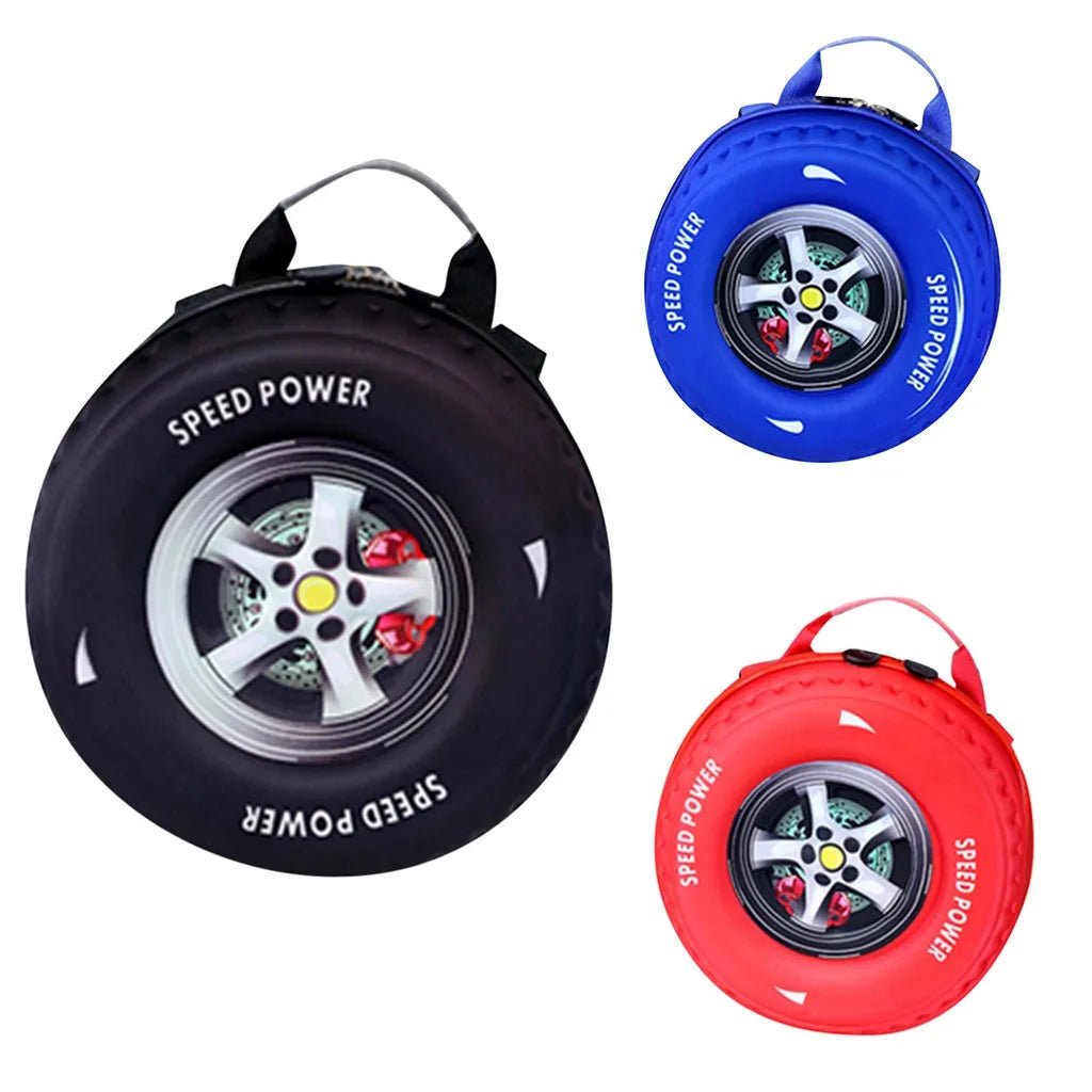 Lovely Kids Small Backpack 3d Car Tire Children Schoolbag Wheel Kindergarten Bag Age 3-5 Boy Girl Toddler Kawaii School Bag
