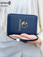 RFID Passport Wallet with Wrist Strap
