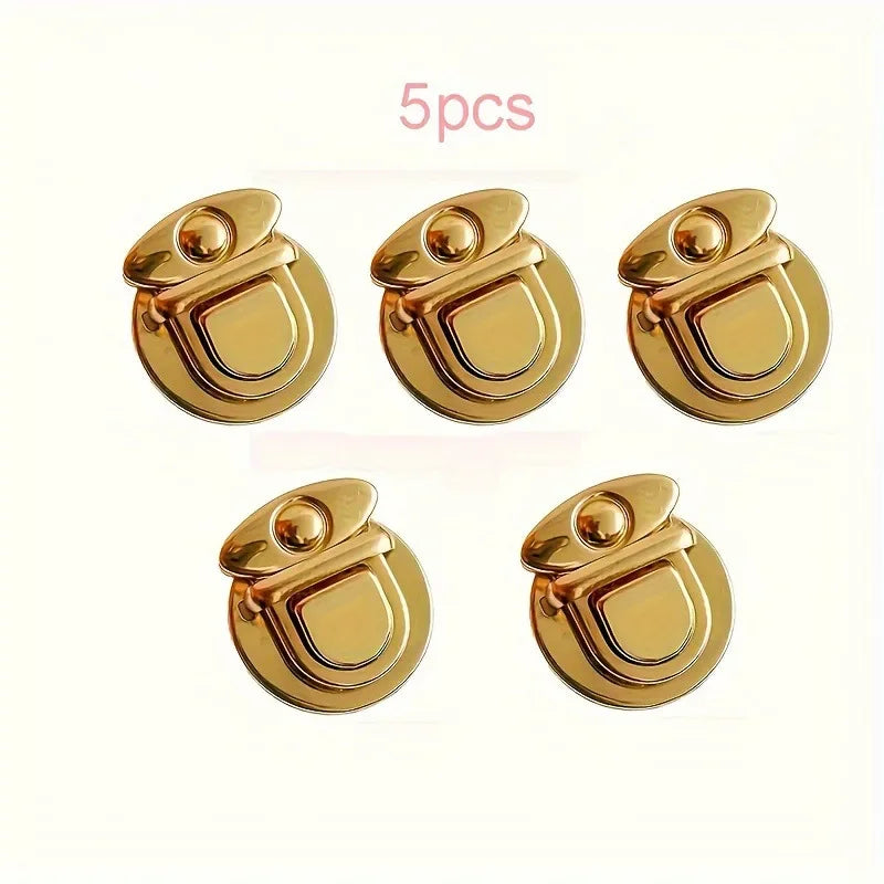 5Pcs Women's Lock Clasp - DIY Craft Hand Bags Clasp - Metal Snap Clasp Locks - Wallet Fasteners - Wallet Buckle