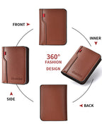 1Pc New Ultra-thin Mini Soft PU Leather Credit Card Wallet Holder Short Vertical High Quality Men's Wallet
