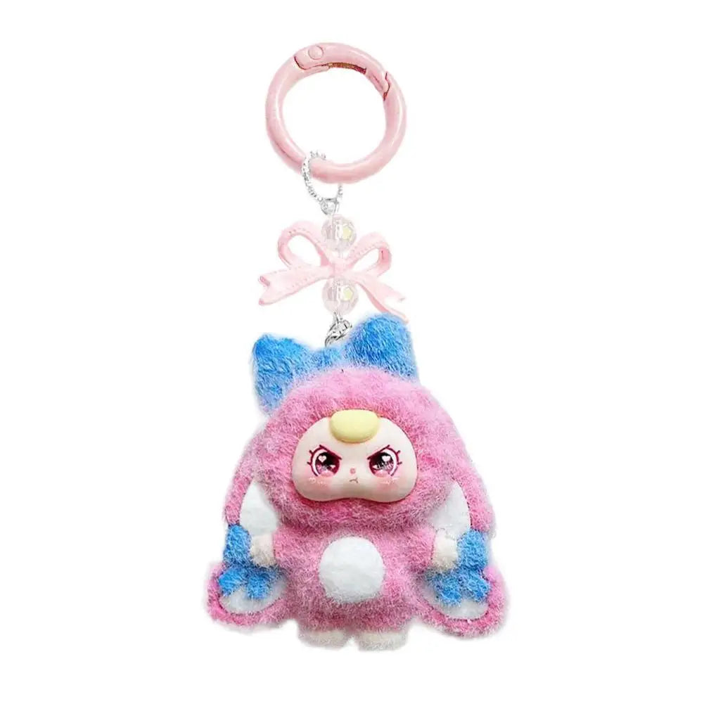 Anime Flocked Dora DIY Decorative Pendant KeyChain Backpack Decor Cute Cartoon Schoolbag Pendant Boys And Girls Gifts