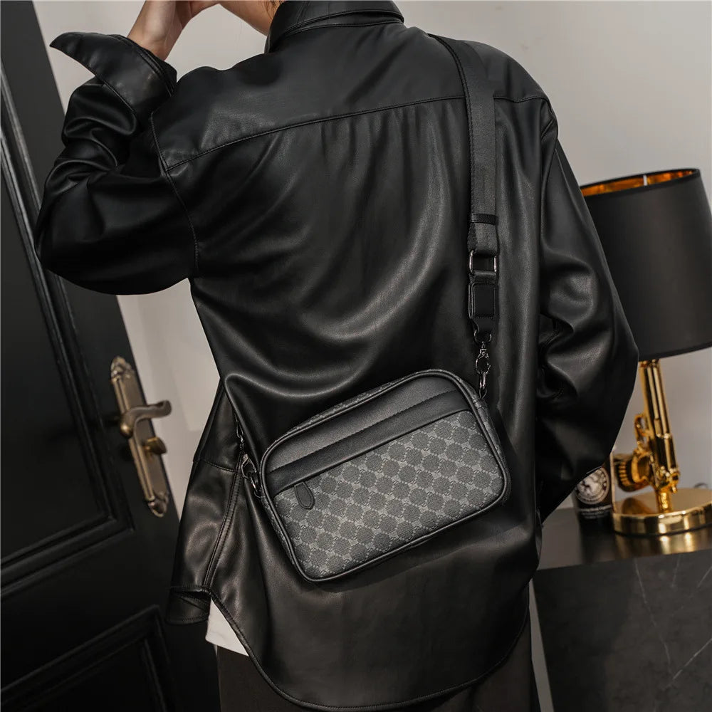 Luxury Floral Print Backpack Men Fashion Design Men's Backpacks Large-capacity Travel Bags PU Leather Backpack Male Schoolbag