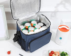 Insulated Lunch Bag Large Lunch Bags For Women Men Reusable Lunch Bag With Adjustable Shoulder Strap Insulated Lunch Bag Large L