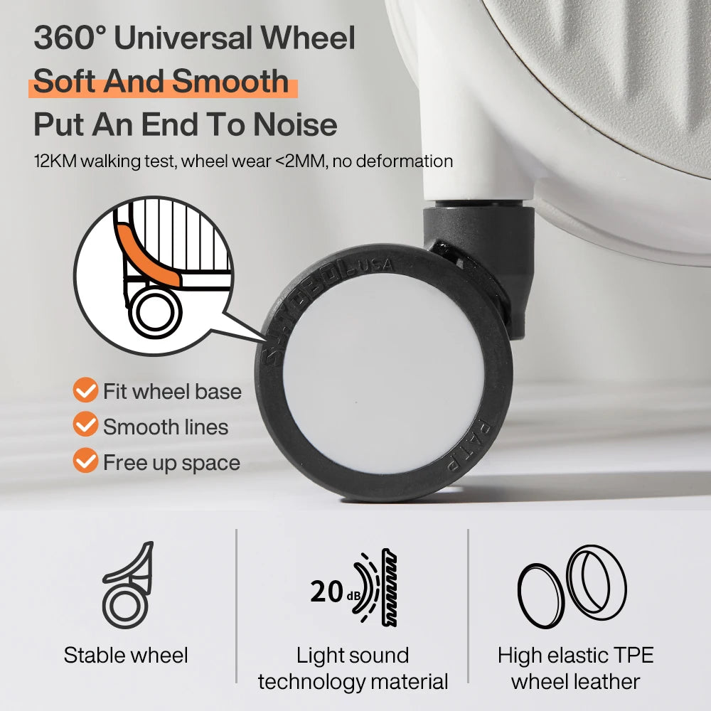 Mixi New Design Suitcase Carry On Luggage with Cup Phone Holder Hard Shell Rolling Luggage PC Spinner Wheels Trolley Case