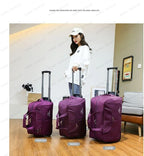 Large Capacity Trolley Bag Men's and Women's Hand Travel Bags Waterproof,lightweight,foldable Duffel Bag Multifunctional Storage