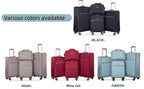 Travelhouse 4 Piece Luggage Set Softside Expandable Lightweight Suitcase with Double Spinner Wheels