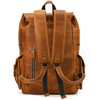 Newsbirds men's leather backpack retro luxury fashion style bagpack travel bag backpack school bag for man leather daypack men