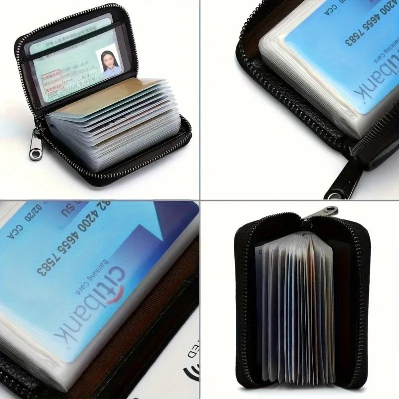 Ultra-Thin RFID Zipper Wallet